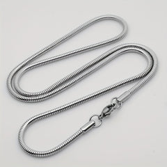 304 Stainless Steel Round Snake Chain Electroplated Golden Snake Bone Chain