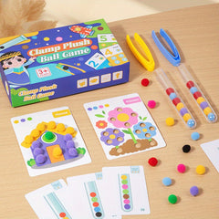 Colorful Clamp Plus Ball Game Math Teachings Aid Puzzle Toy