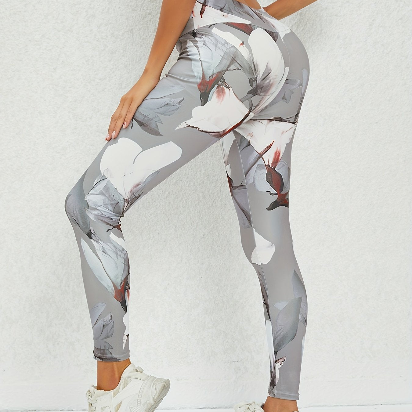 Women's Printed High Waist Butt Lifting Pants for Running & Yoga
