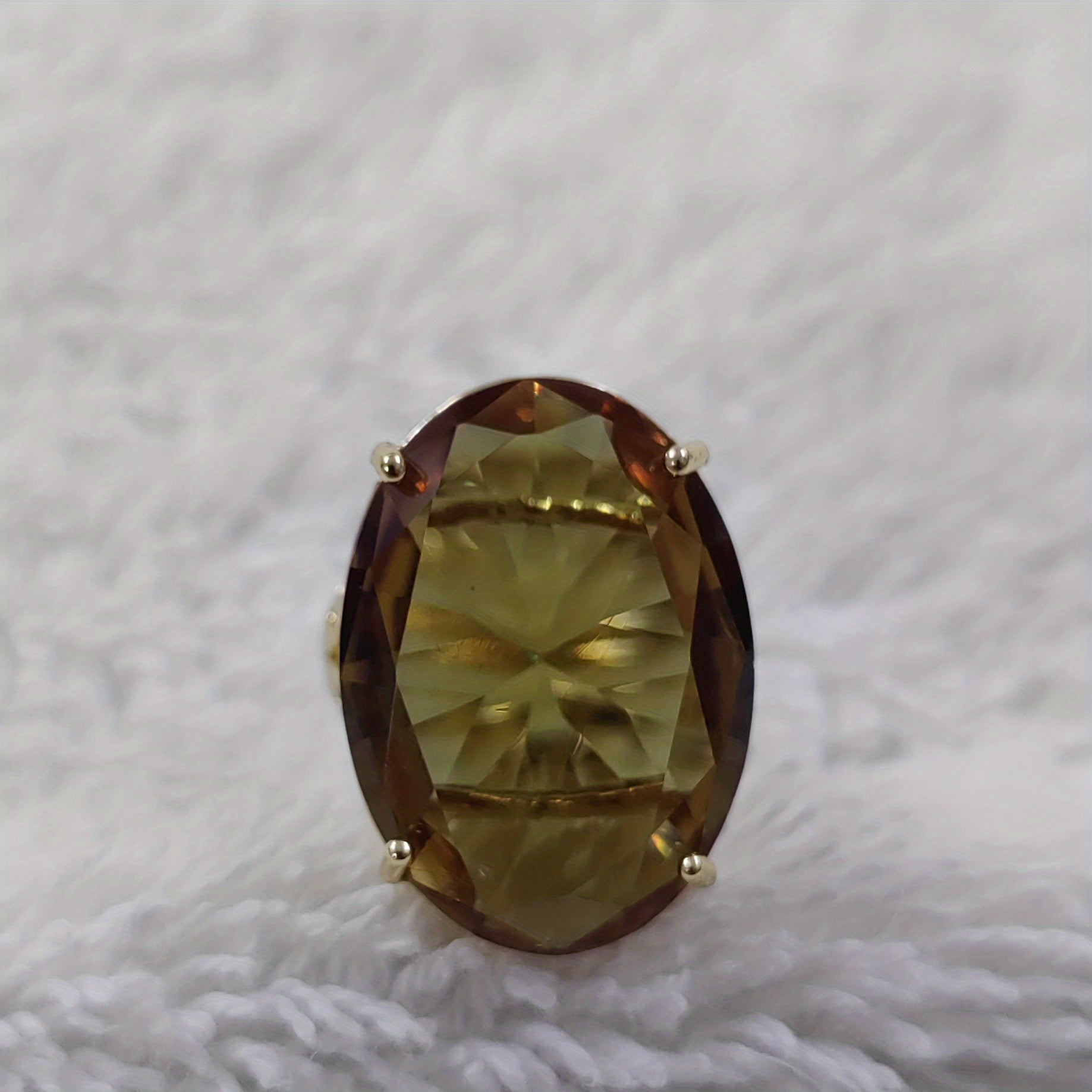 Gemstone Oval Ring Girls Accessories