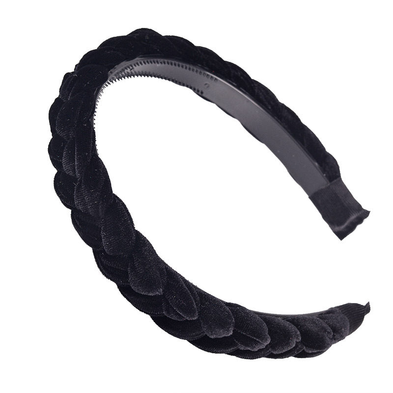 Velvet Braided Headband Hair Accessories for Women Girls