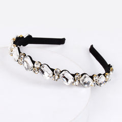 Baroque Rhinestone Thin Hairband for Party