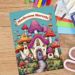 Miracle Mushroom Coloring Book with Writing and Drawing Board