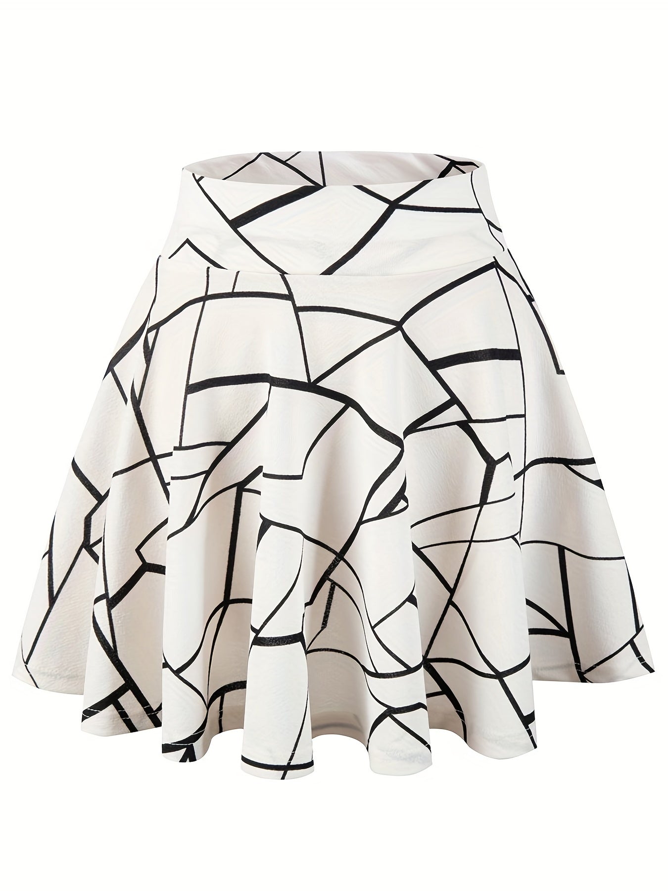 Kpop Polka Dot Skater Skirt Ruffle A Line Mini Skirt