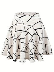 Kpop Polka Dot Skater Skirt Ruffle A Line Mini Skirt