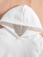 Dino Kindergarten Print Baby Boys Hooded Sweatshirt