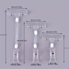 Plastic Shelf Clamp Tag Advertising Clips