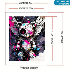 DIY Number Painting Kit Bear Home Wall Decor Gift Choice