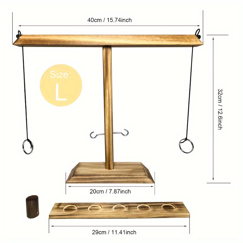 Cuteey Hook And Ring Game Hooks Games Wooden Hook Game And Ring Toss