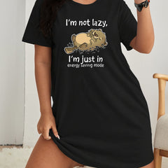  Cat Print Tee Nightdress
