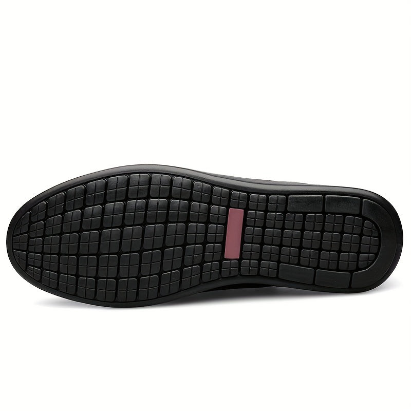 CLOHOO Personalized Leather Loafer Shoes Non Slip Lightweight Shoes