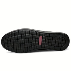 CLOHOO Personalized Leather Loafer Shoes Non Slip Lightweight Shoes