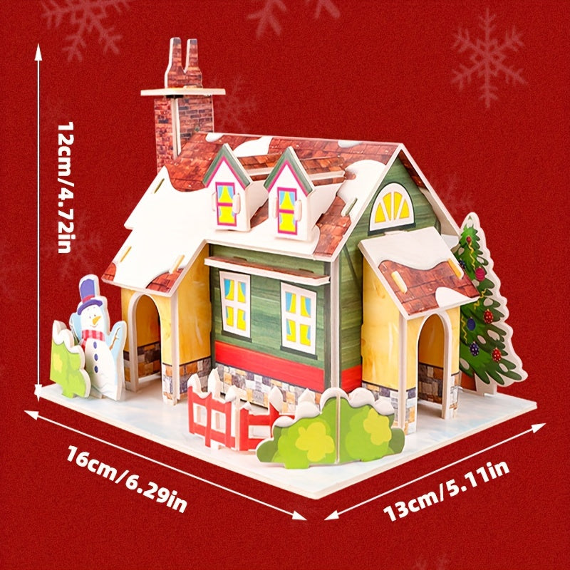 3D Jigsaw Puzzle Model Assembled House Room DIY Christmas Halloween Gift