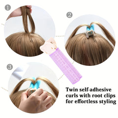 2pcs Plastic Fixing Curling Clip Hair Root Clip For Girls Children