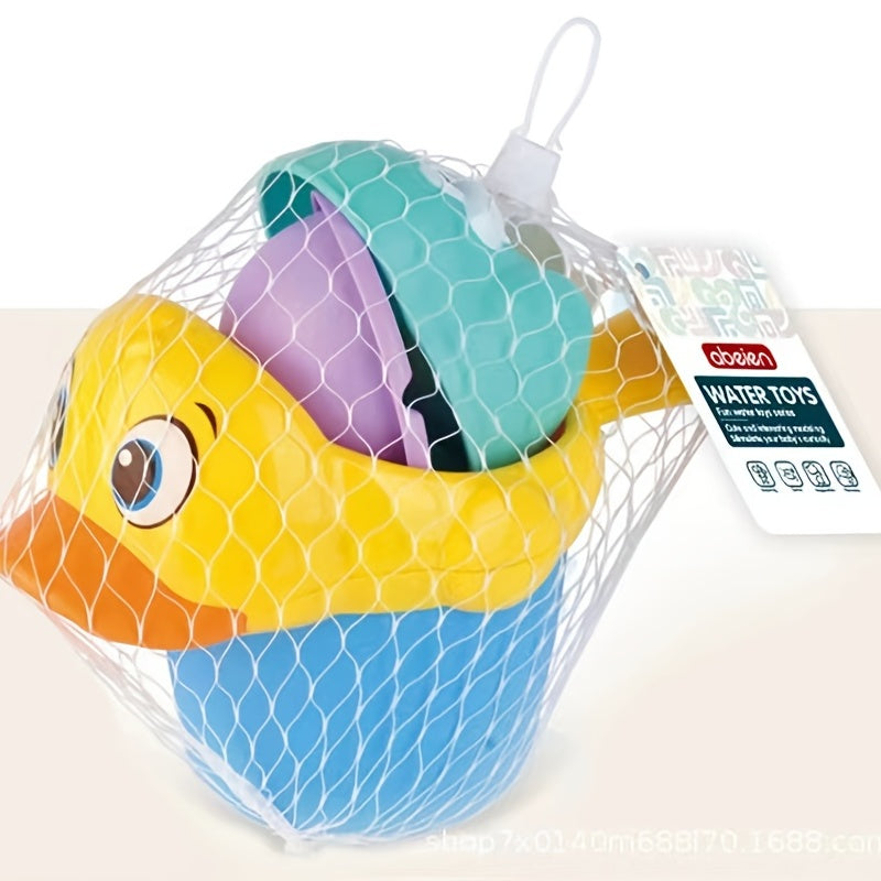 Children's Bath Toys Soft Rubber Beach Play Water Car Little Yellow Duck