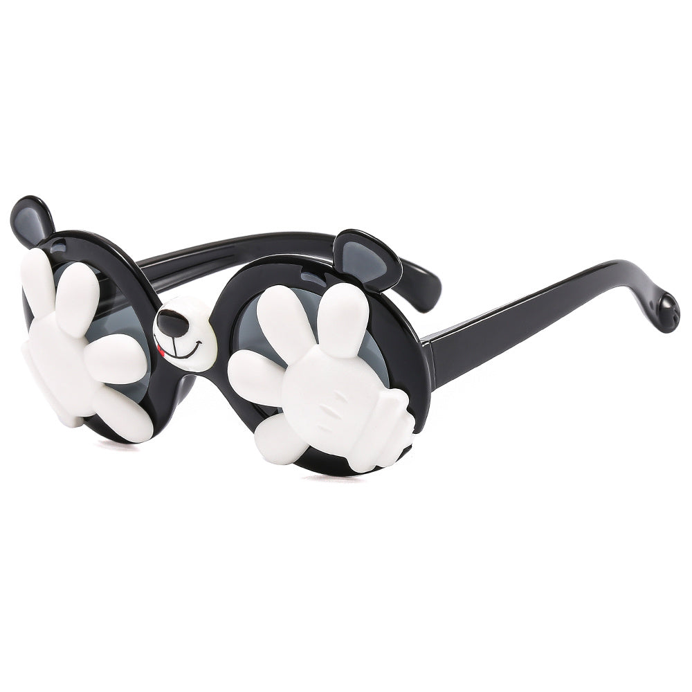 Girls Cute Cartoon Sunglasses Soft Silicone Polarized Decorative Glasses