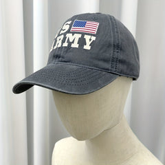 Unisex Adjustable Baseball Cap with American Flag Embroidery