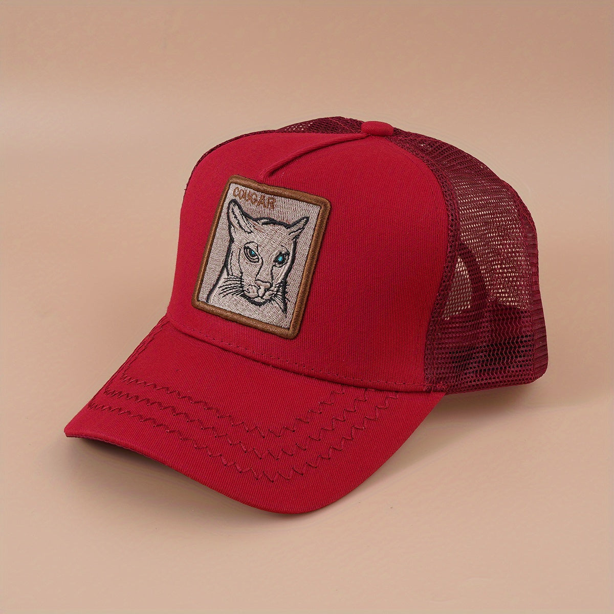 Mesh Breathable Trucker Hat Cartoon Patch Baseball Cap Women