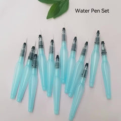 Set of 12 Watercolour Water Soluble Brushes