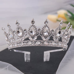 Crystal Rhinestone Bridal Wedding Tiara Headband for Girls