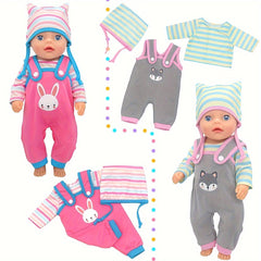 Onesie Outfit Set for 12-15 Inch Reborn Dolls & 30 Cm Dolls