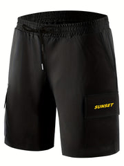 Men's Cargo Shorts with Drawstring Waist