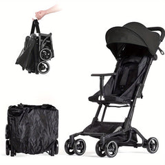 Ultra Compact Baby Stroller T Shaped Front Bar No Assembly Required