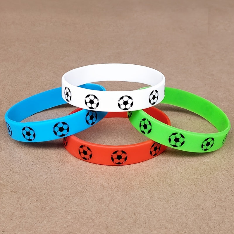 Unisex Soccer Football Silicone Bracelet - Sporty Fan Gift