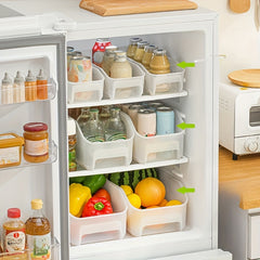 3pcs Refrigerator Storage Box Drawer Transparent Freezer Crisper