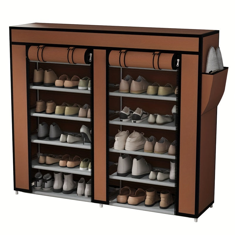 7 Layer Shoe Rack Standing Dustproof Shoe Storage Large Capacity Shelf