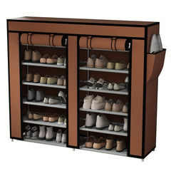 7 Layer Shoe Rack Standing Dustproof Shoe Storage Large Capacity Shelf