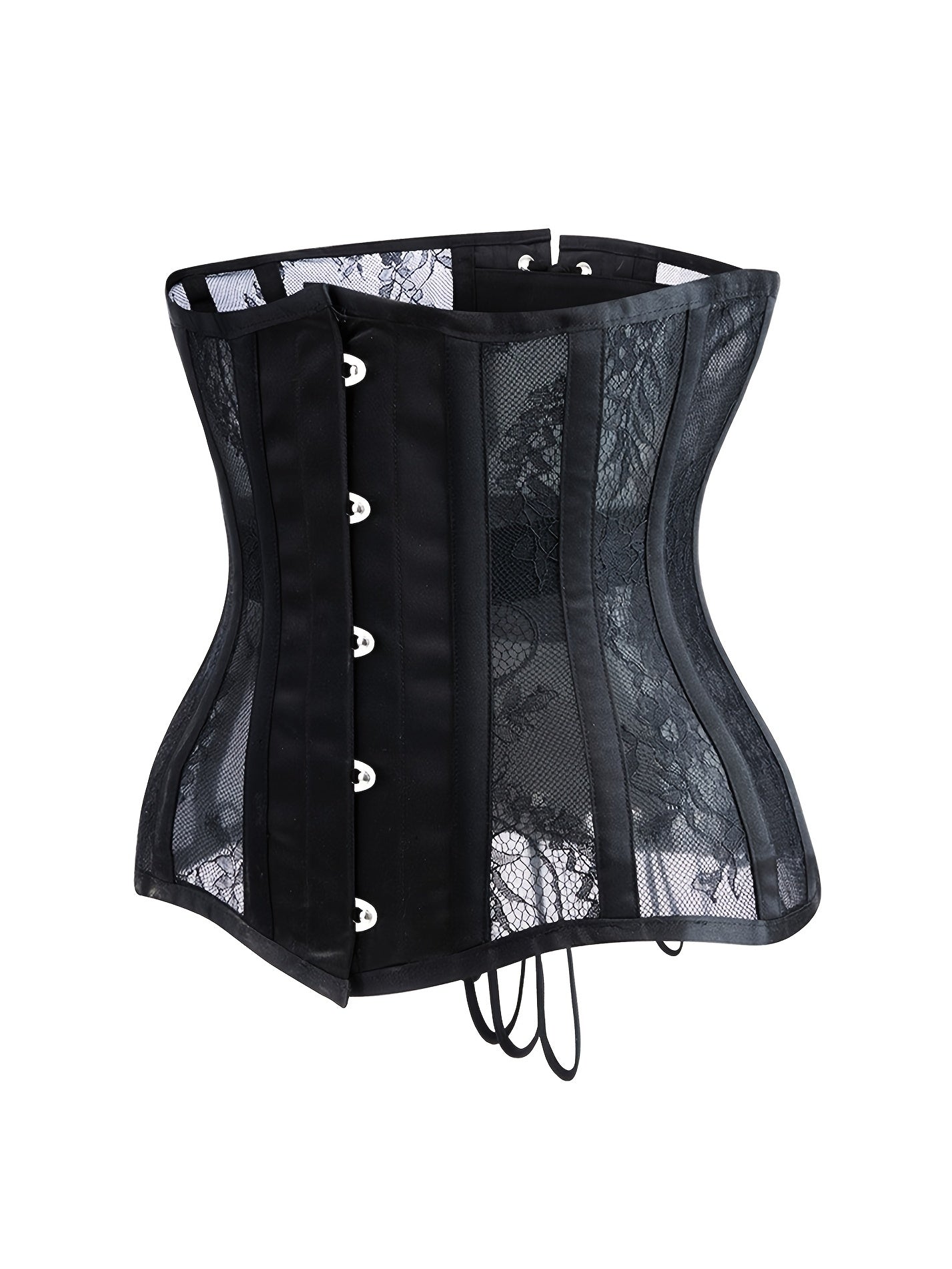 Underbust Waist Trainer Corset Boned Lace Underwear Sexy Outfit Corsets