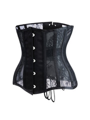 Underbust Waist Trainer Corset Boned Lace Underwear Sexy Outfit Corsets