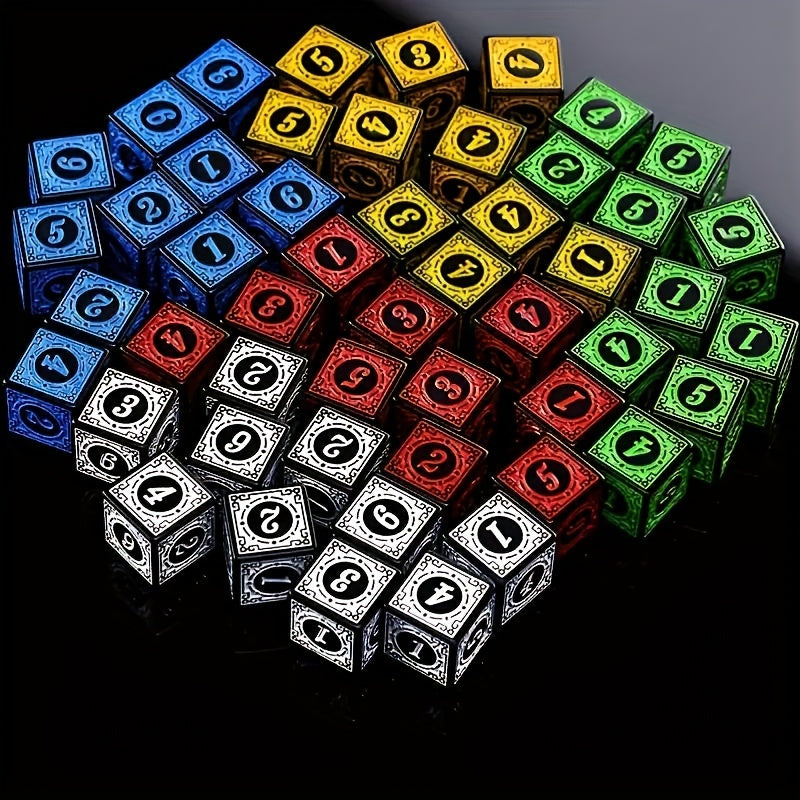 10pcs 16mm Retro Number Dice for Board Games