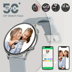Micro Bear Women's Smartwatch with Wireless Calling & Menstrual Cycle Tracker