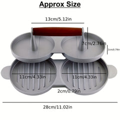 Double Hamburger Press Meat Patty Maker Mold