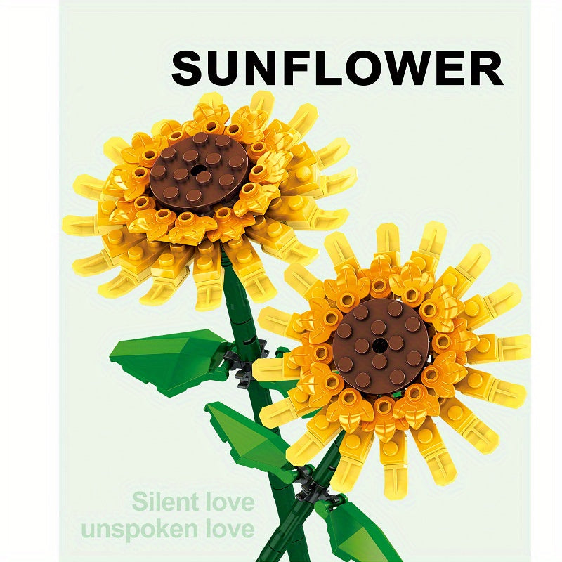 Sunflower City Toy Girl Home Decoration Christmas Gift MOC Building Block