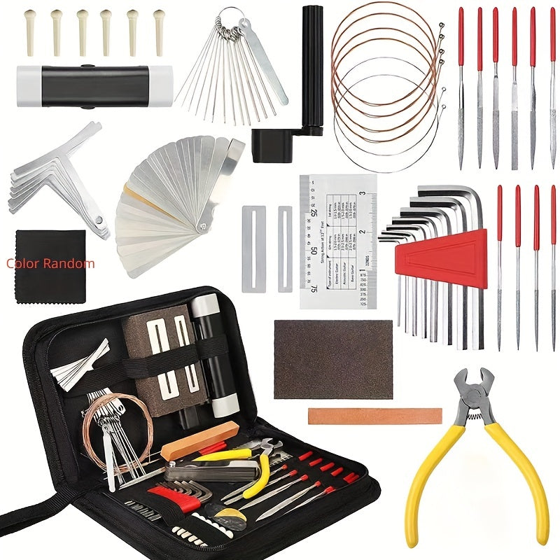 51pcs Guitar Care Kit: Tools for Guitar Setup Maintenance & Repair