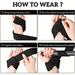 Neoprene Wrist Straps for Weightlifting & Strength Training