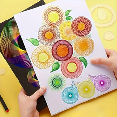 Spiral Drawing Ruler Set Transparent PVC Templates Painting Projects Ages 3 6
