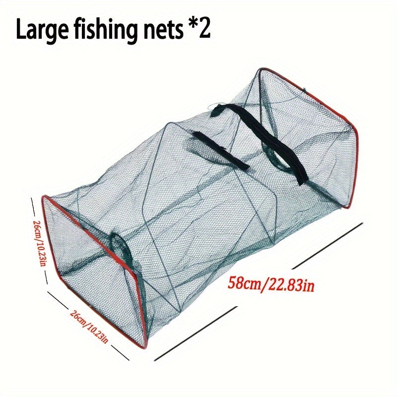 2pcs Foldable Fishing Trap For Shrimp Crayfish Lobster