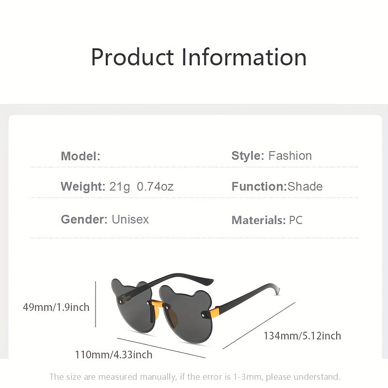 Girls Bear Shape UV Protection Sunglasses Gift For Kids