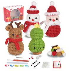 Beginner Crochet Kit w/ Step Guide - Perfect for Homemade Craft