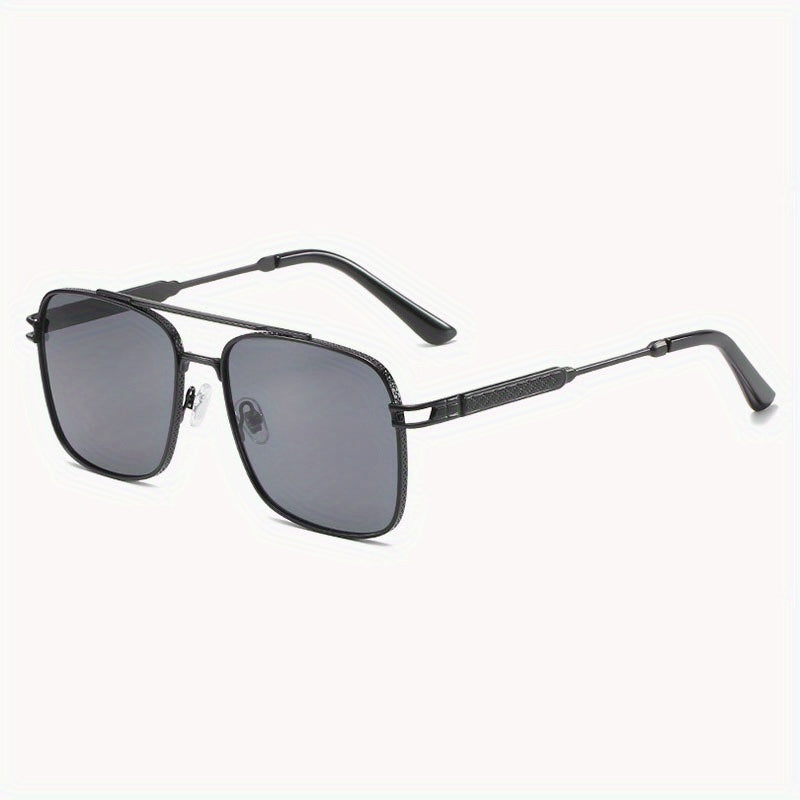 Men's Metal Square Frame Sunglasses UV Protection for Cycling Fishing