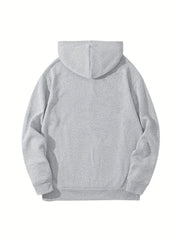 Funny Slogan Print Hoodie Men's Casual Pullover Hoodie