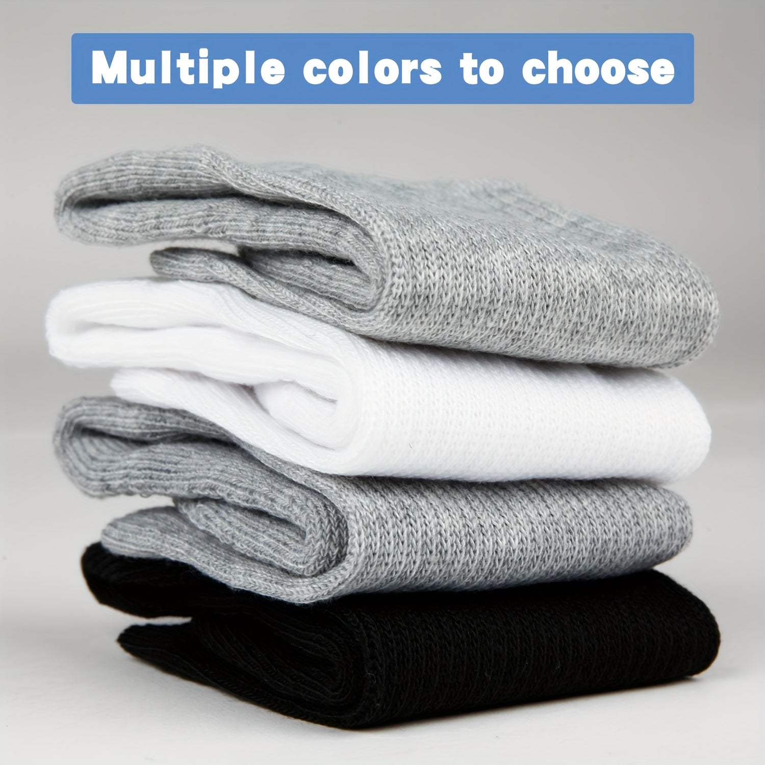 6 Pairs Women'S Knee High Diabetic Non Binding Socks