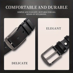 Men's PU Leather Casual Belt For Jeans Pants