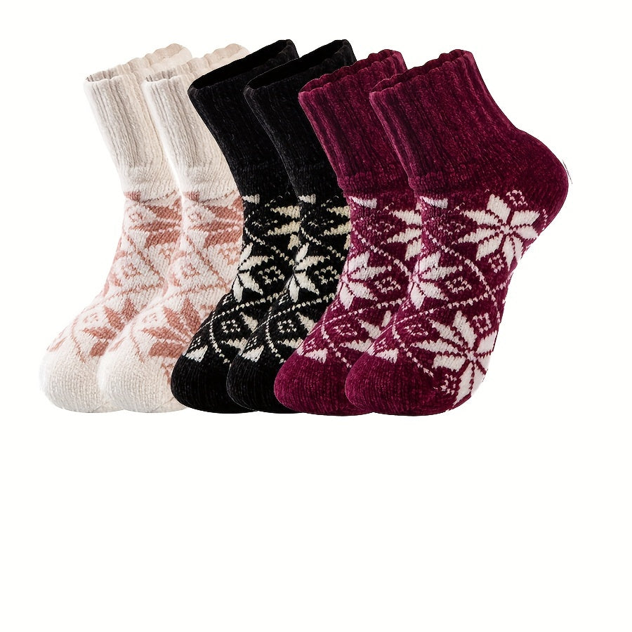 Geometric Pattern Socks Women's Mid Tube Stockings