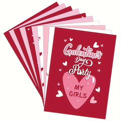 Galentine's & Waterproof Wine Bottle Labels Set of 10 Unique Glittered Stickers