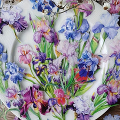 40pcs Flower Notebook Journal Decorative Stickers Scrapbook Labels